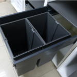Tobo De Basura 2 Cubos Tipo Gaveta Atira Innotech Antracita