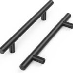 Tirador Tubular De Acero Inox Negro
